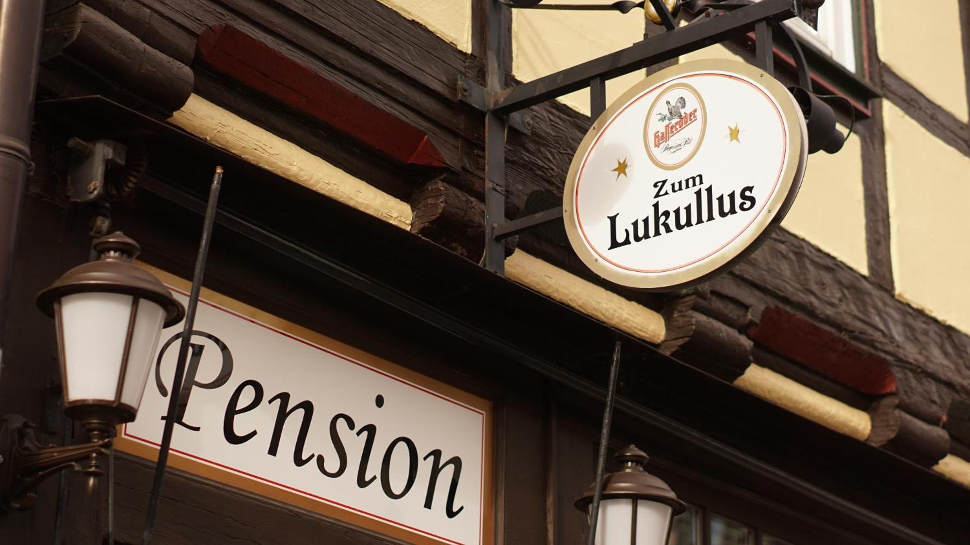Pension Zum Lukullus Wernigerode Exterior foto